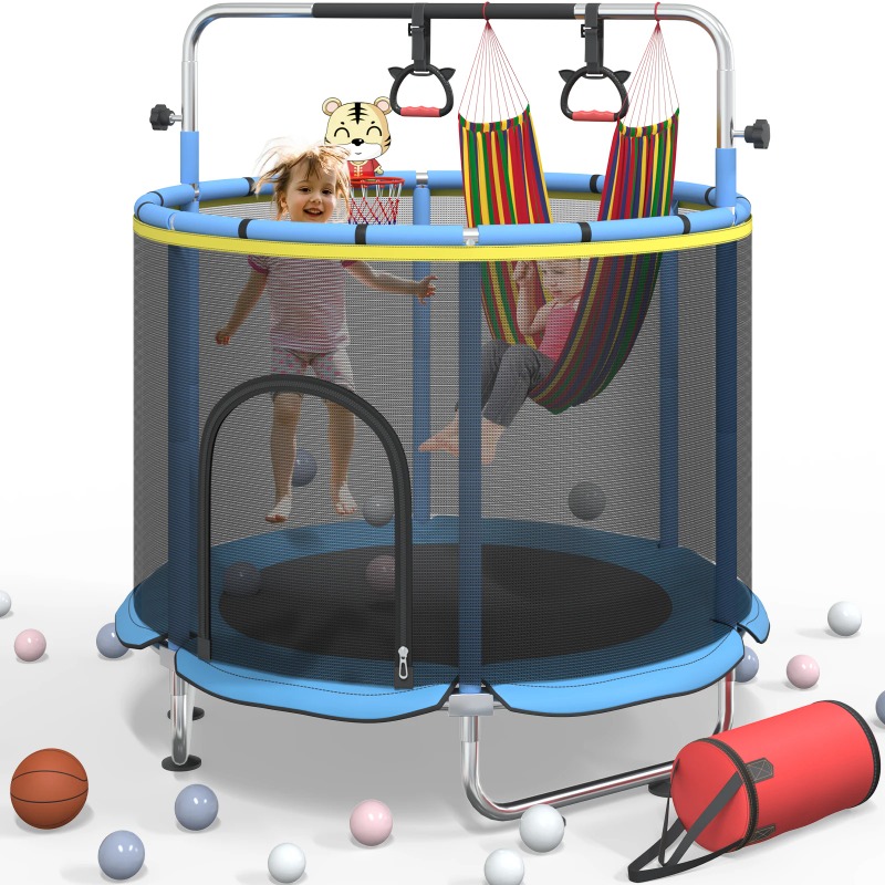 Trampoline Mini Indoor - Trampoline pour tout-petits de 5 pieds,