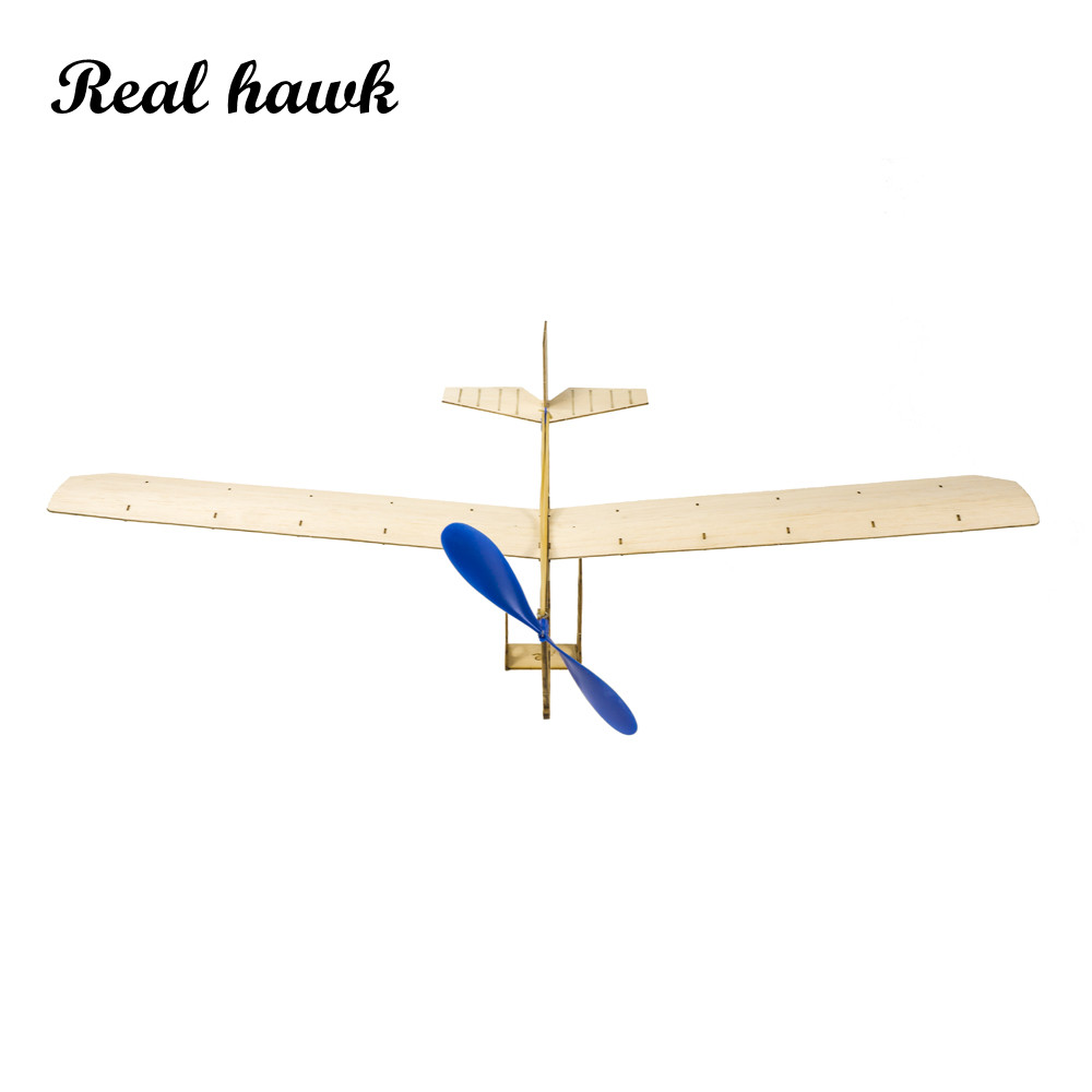 Kids Toys Vehicle - Kit d'avion alimenté par élastique STEM,