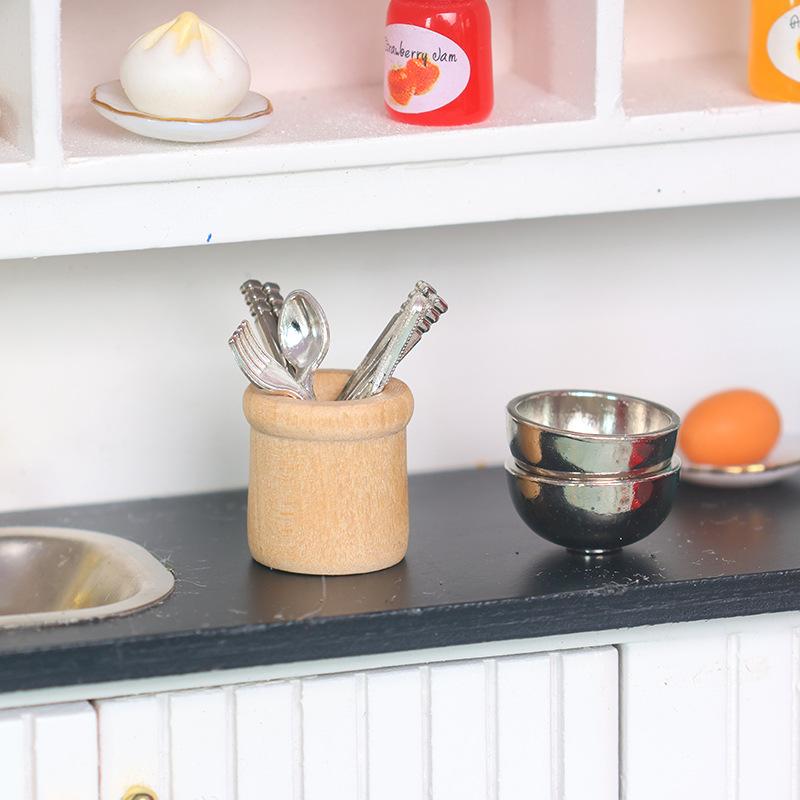 Play Kitchen Set - Ensemble d'ustensiles de cuisine miniatures à