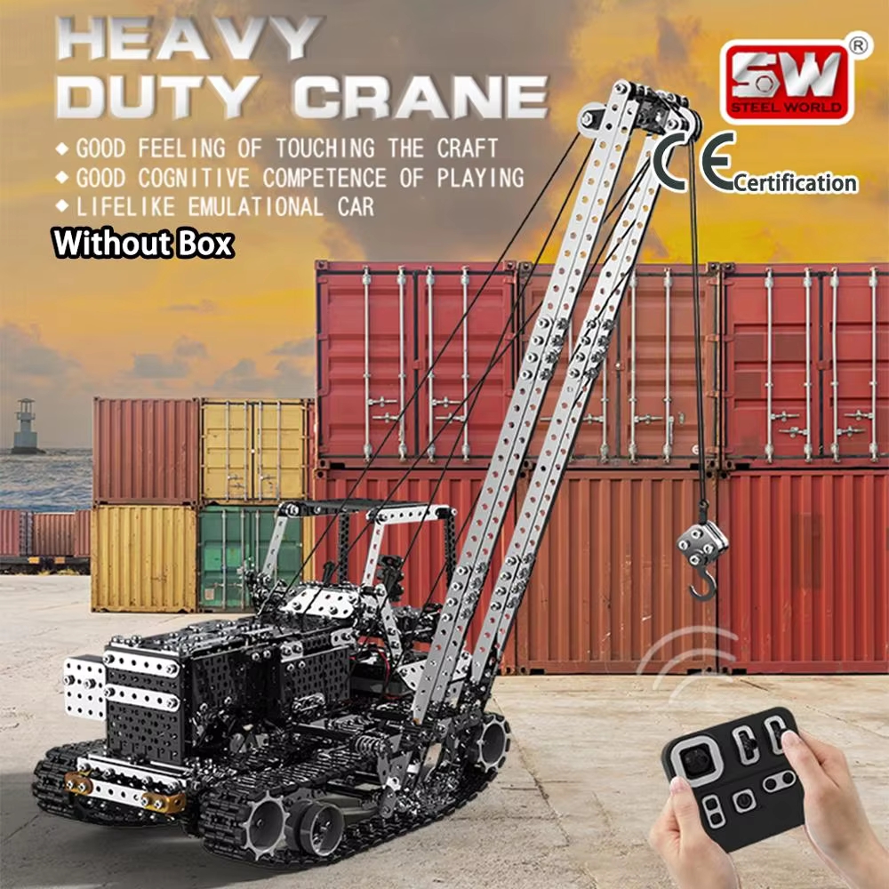 Kids Toys Vehicle - Grue RC en métal à monter