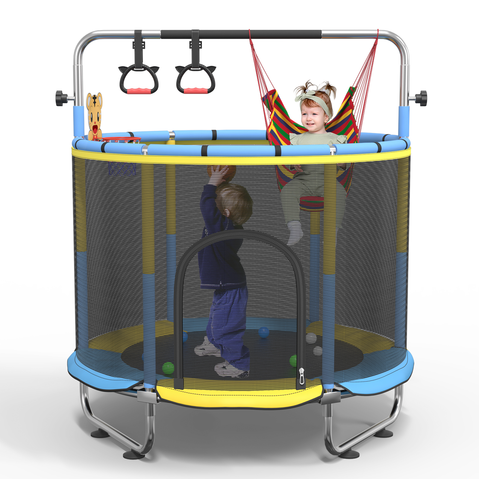 Trampoline Mini Indoor - Trampoline pour tout-petits 8-en-1 de 1,5