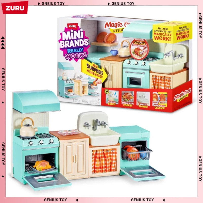 Play Kitchen Set - Zuru Mini Brands Magic Cook Kitchen