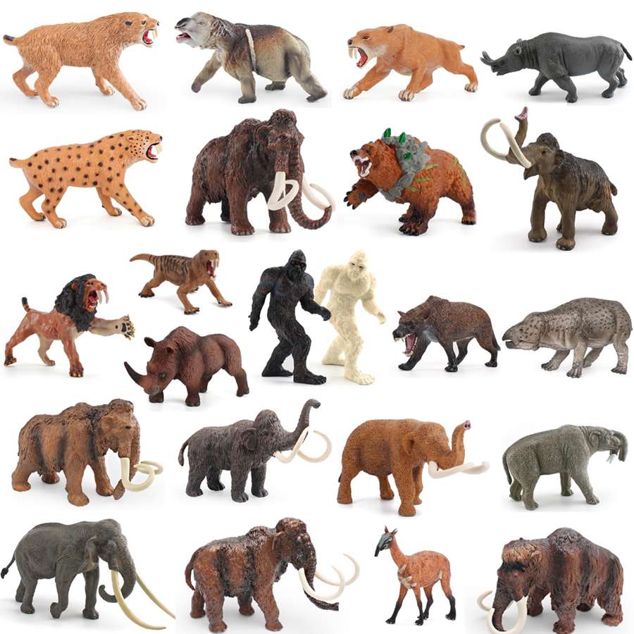 Kids Toys China - Figurine réaliste d'animal préhistorique Smilodon mamuthus