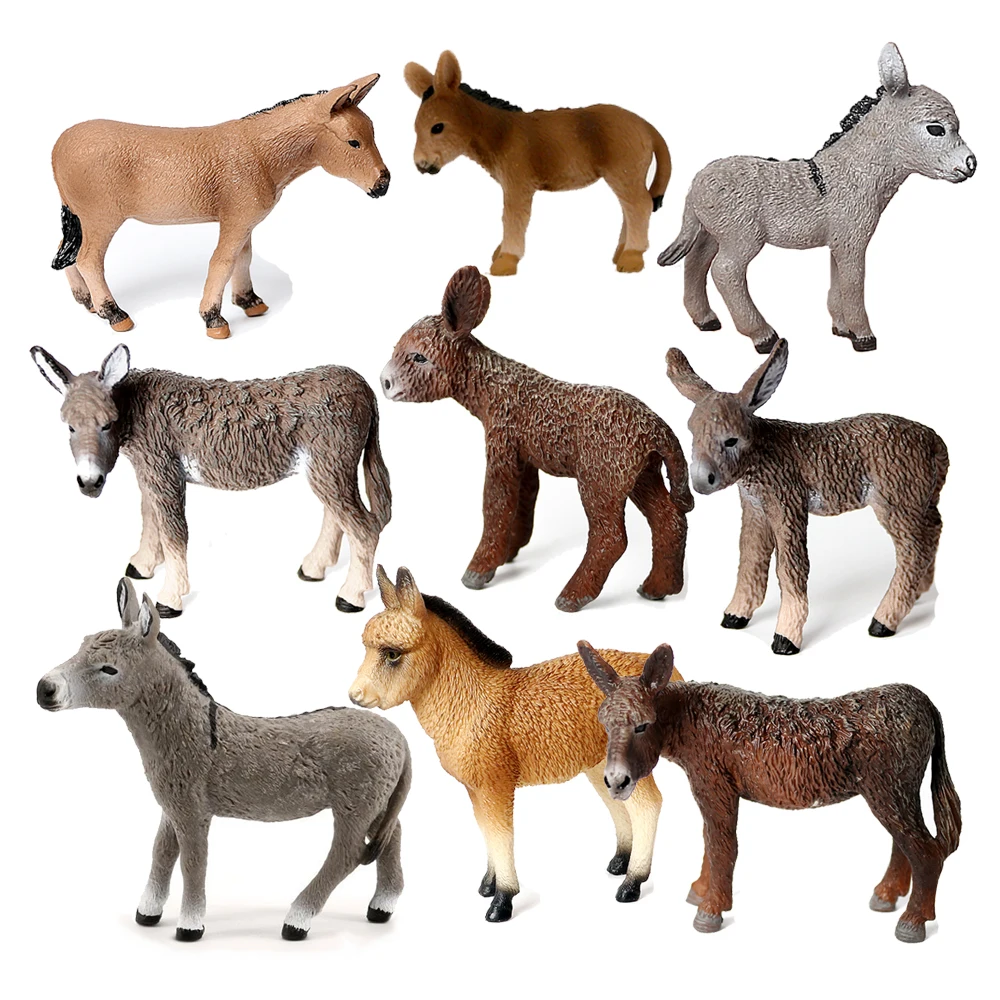 Kids Toys Reviews - Modèle d'âne jouet animaux Figurines ferme