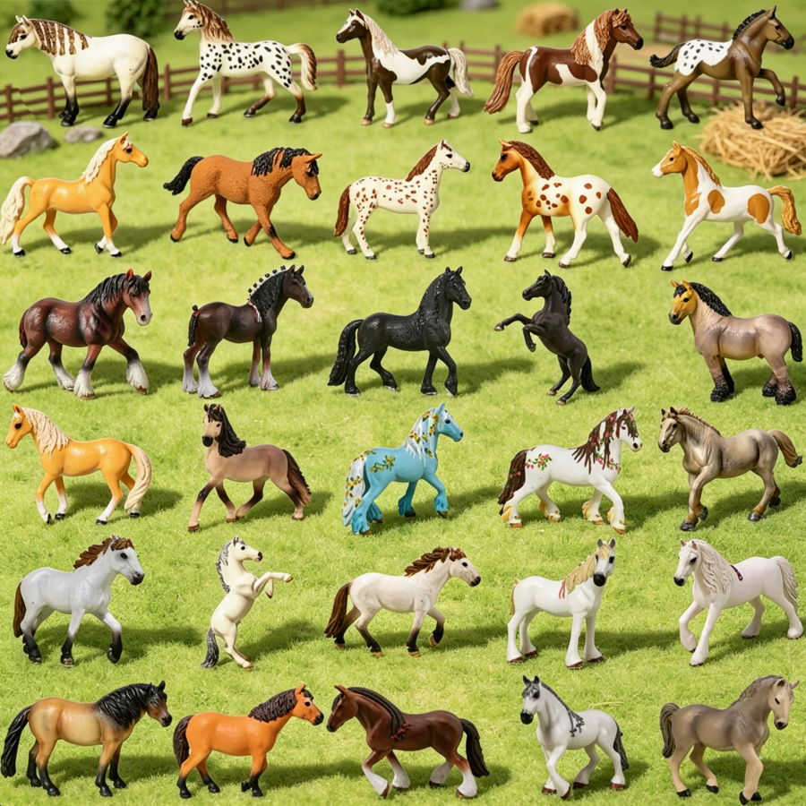 Kids Toys China - Modèle de cheval réaliste Clydesdale, Mustang,