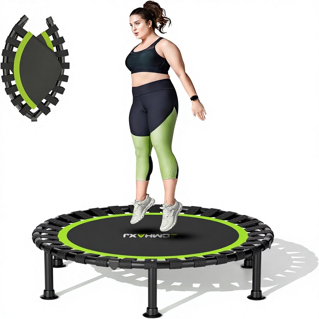 Trampoline Mini Indoor - Mini trampoline pliable 40 pouces avec