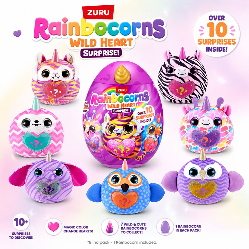 Play Kitchen Set - ZURU Rainocorns Wild Heart Surprise Rainbow