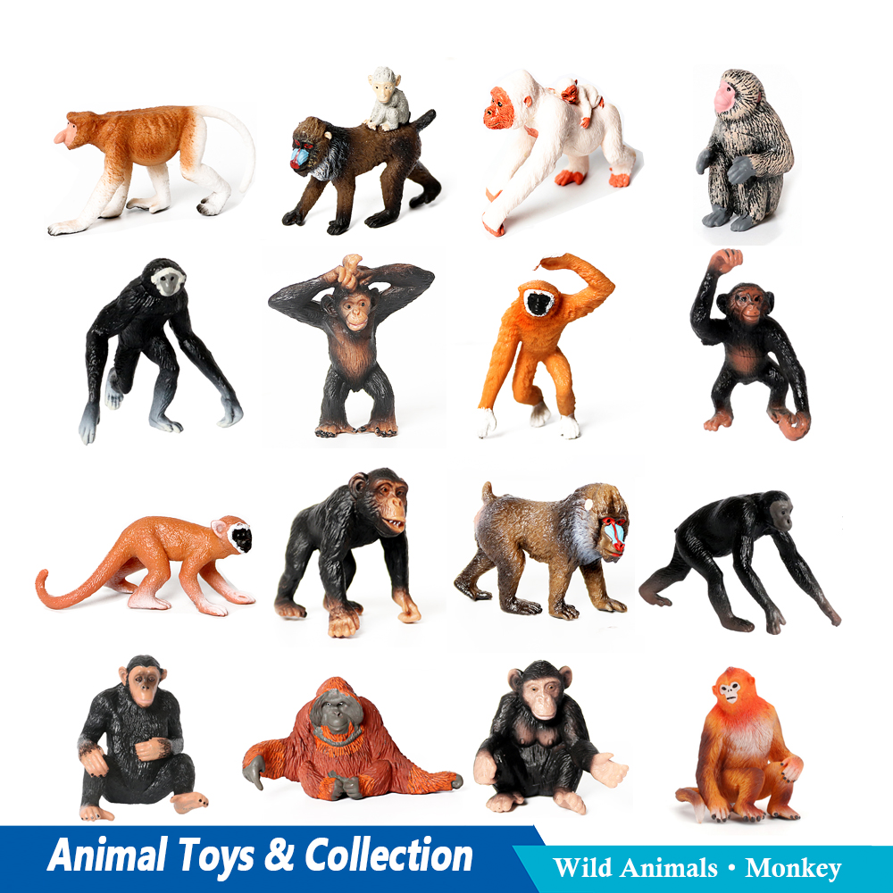 Kids Toys Reviews - Figurines d'animaux jouet singe gorille singe