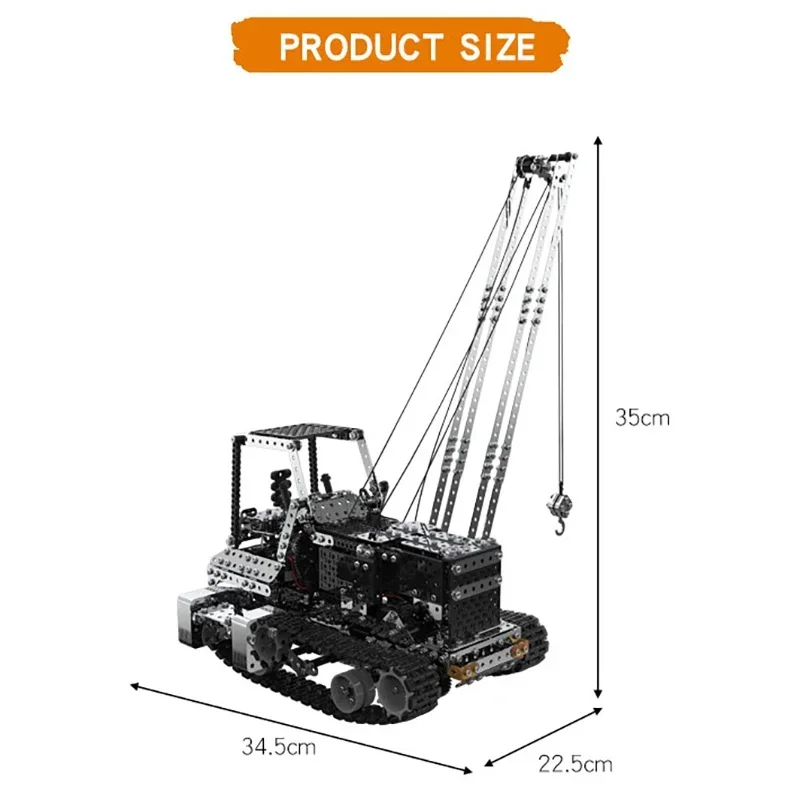 Grue RC en métal à monter soi- - Kids Toys Vehicle avis et prix