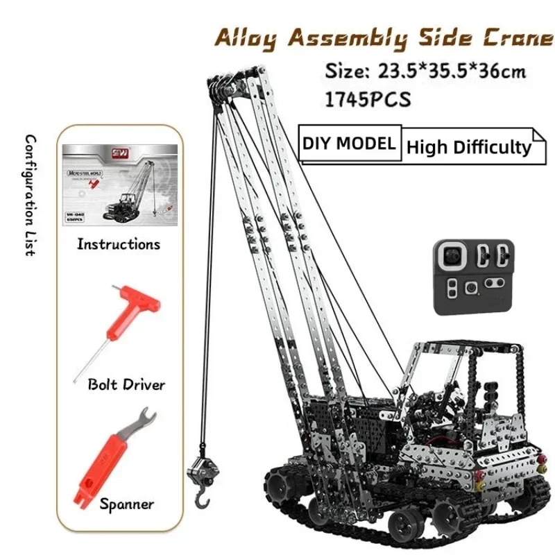 Grue RC en métal à monter soi- - Kids Toys Vehicle avis et prix