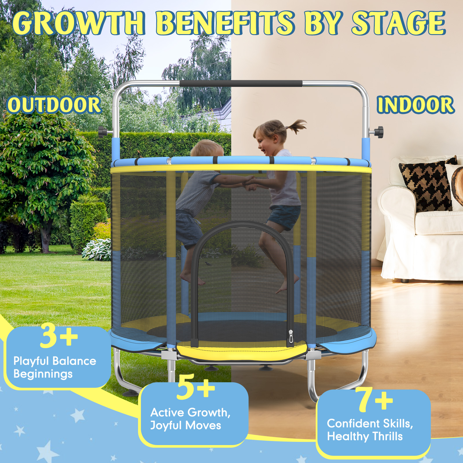 Trampoline pour tout-petits 8- - Trampoline Mini Indoor avis et prix