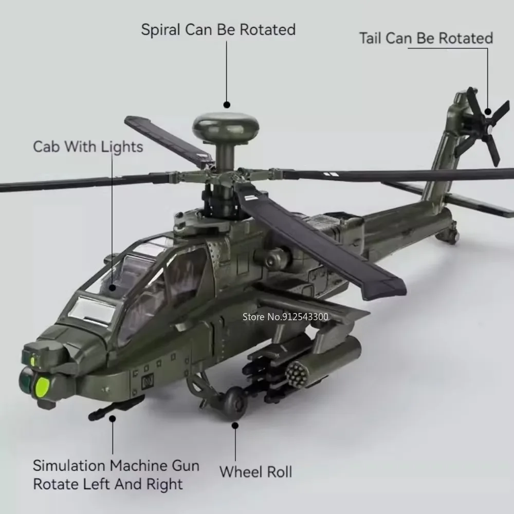 Modèle d'avion AH-64 échelle 1 - Kids Toys Vehicle avis et prix