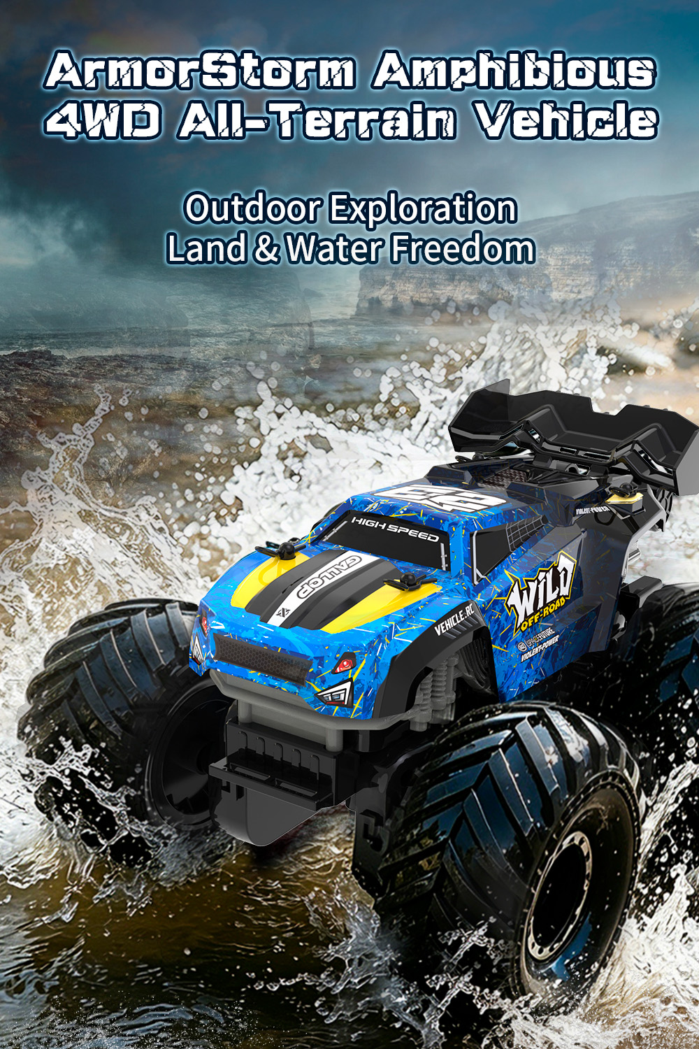 Camion monstre amphibie téléco - Kids Toys Long Island avis et prix