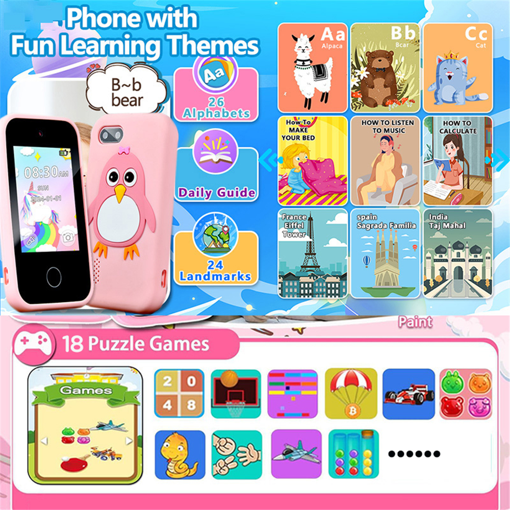Téléphone intelligent pour enf - Kids Toys Smartphone avis et prix